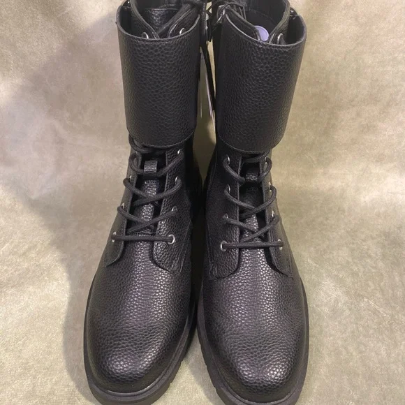 AEROSOLES Black Combat & Moto Boots - Picture 5 of 9